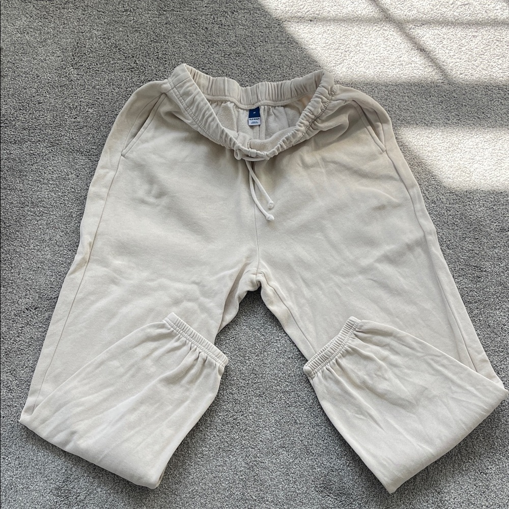 Old Navy Beige Fleece Joggers